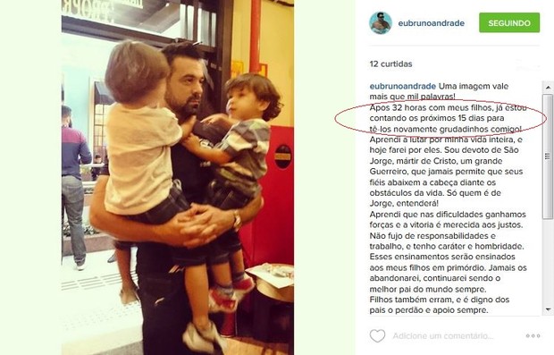 Bruno Andrade fala sobre seu casamento com a ex-BBB Priscila Pires (Foto: Reprodução do Instagram)