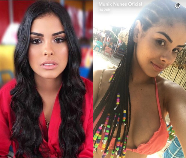 Antes e depois de Munik (Foto: Instagram / Reprodução)