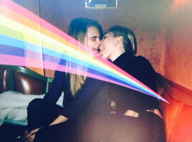 Miley Cyrus e Cara Delavigne (Foto: Reprodução/ Instagram)
