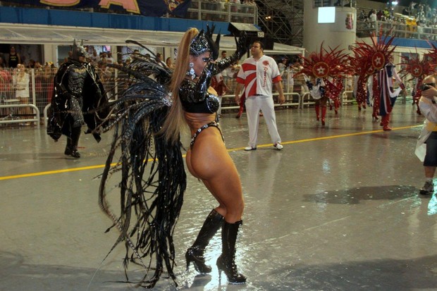 Cacau Colucci no carnaval em São Paulo (Foto: Orlando Oliveira /AgNews)