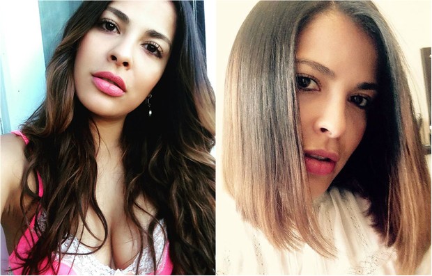 Antes e depois: a ex-BBB Gyselle Soares radicaliza corte de cabelo e compartilha novo visual na web (Foto: Reprodução do Instagram)