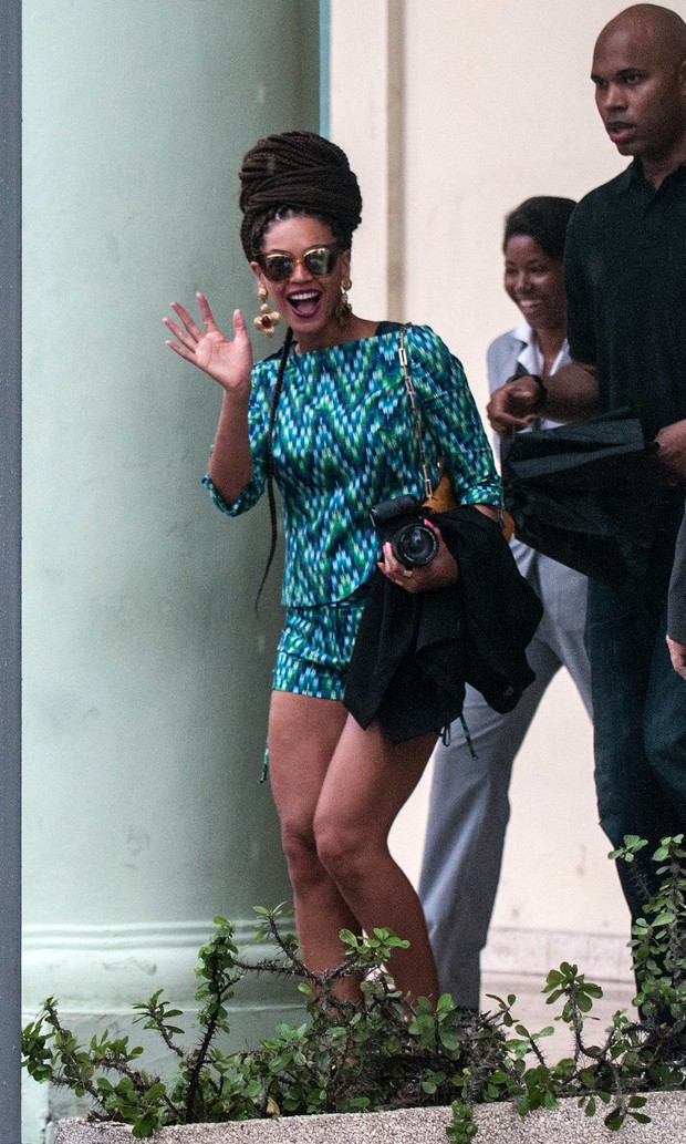 Beyoncé em Cuba (Foto: STR/Agência AFP)