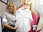 Ana Hickmann lança sua linha de camisas em evento em São Paulo