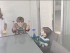 Claudia Leitte mostra filhos se divertindo com batuque em vídeo fofo