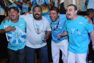 Leonel, Arlindo Cruz, Tunico da Vila e André Diniz (Foto: Divulgação/Diego Mendes)