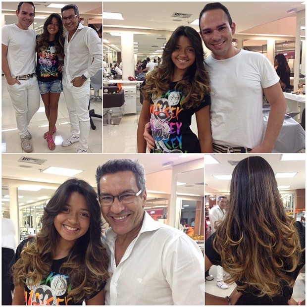 Filha de Carla Perez clareia o cabelo (Foto: Instagram / Reprodução)
