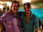 Fausto Silva recebe famosos em sua casa para festa de encerramento do ‘Dança dos famosos’