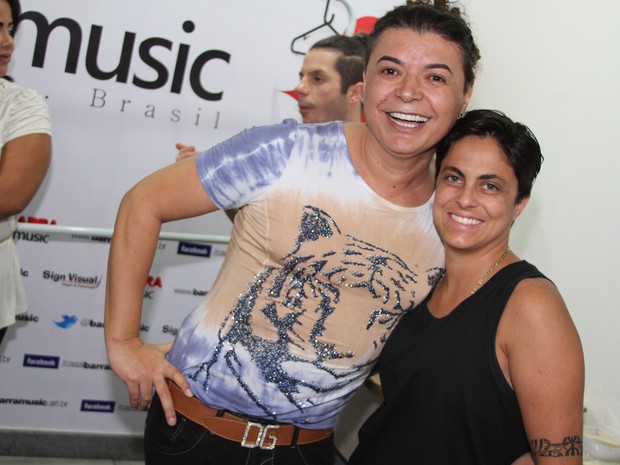David Brazil e Thammy Miranda em show no Rio (Foto: Magrão Fotógrafo/ Divulgação)
