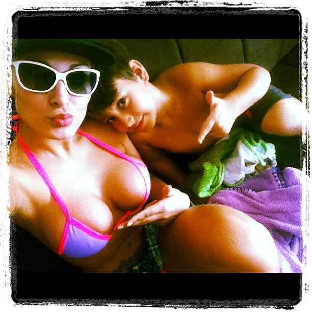 Andressa Urach posta foto com o filho (Foto: Instagram / Reprodução)