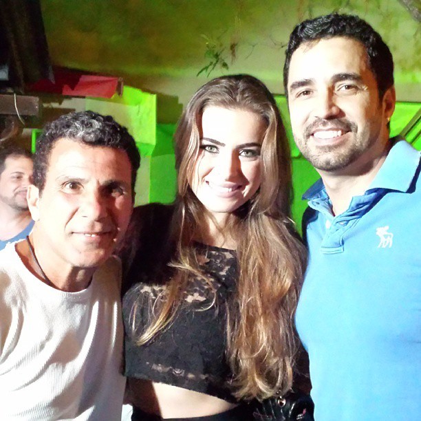 Eri Johnson, Rayanne Morais e Latino em festa no Rio (Foto: Instagram/ Reprodução)