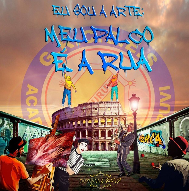 Logo do enredo para o Carnaval 2017 da Acadêmicos do Tucuruvi (Foto: Reprodução/Facebook)