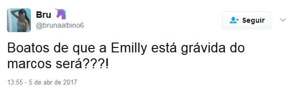 Internautas comentam sobre possível gravidez de Emilly no BBB (Foto: Reprodução / Twitter)