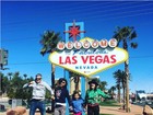 Flávia Alessandra curte Carnaval em Las Vegas com a família