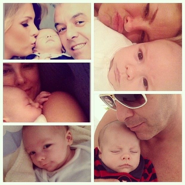 Ana Hickmann posta fotos com o marido e o filho (Foto: Instagram / Reprodução)
