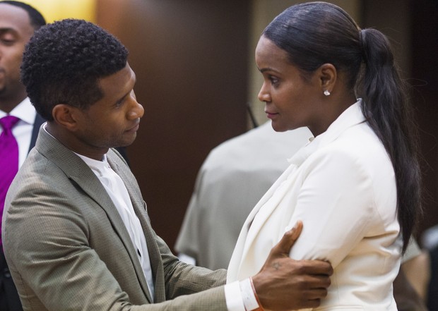 Usher e a ex-mulher, Tameka (Foto: Reuters / Agência)