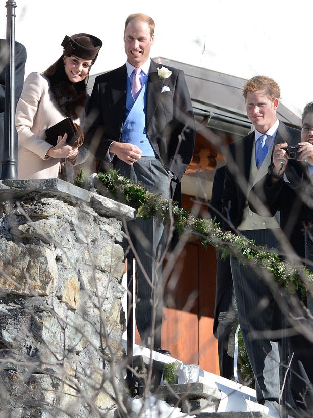 Kate Middleton, Pricnipe William e Principe Harry (Foto: Splash/Agência)