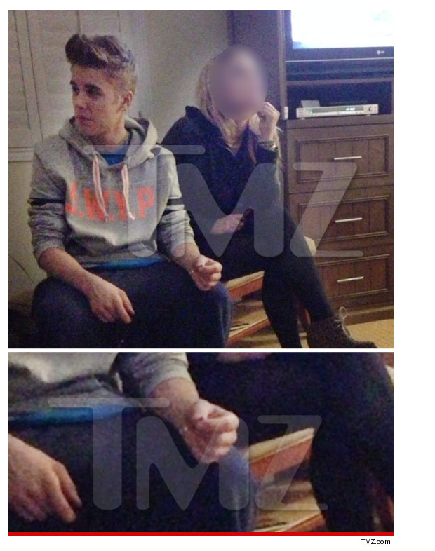 Justin Bieber é flagrado com cigarrinho suspeito (Foto: Reprodução / TMZ)