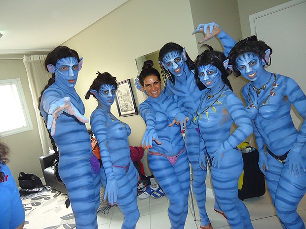 Solange Gomes se transforma em Avatar (Foto: Divulgação)