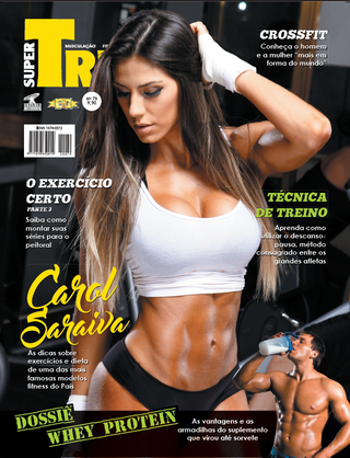 Carol Saraiva posa para revista Super Treino (Foto: Divulgação)