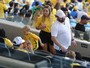 Filho de Neymar, Davi Lucca torce pelo pai no Maracanã, no Rio