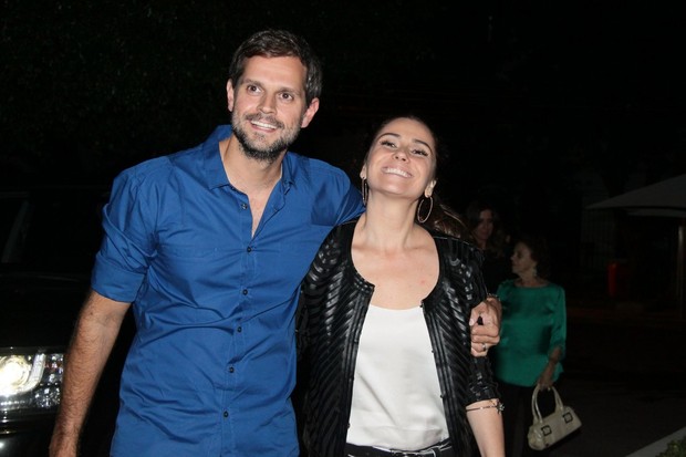 Giovanna Antonelli e marido, Leonardo Nogueira, no aniversário da atriz no Rio (Foto: Delson Silva/ Ag. News)