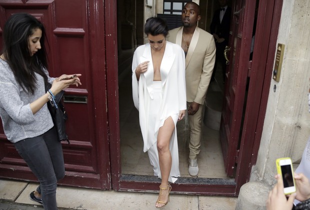 Kim Kardashian e Kanye West (Foto: AFP / Agência)