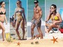 Inverno? Famosos aproveitam calor de 35º C em praias do Rio