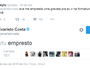 Evaristo Costa empresta gravatas a seguidor do Twitter