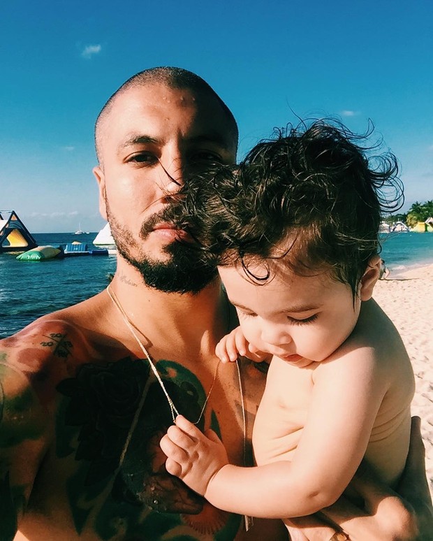 Fernando Medeiros e o filho, Lucca (Foto: Reprodução/Instagram)