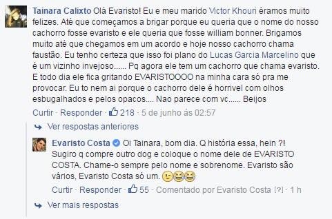 Evaristo (Foto: Reprodução/Facebook)