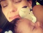 Flávia Monteiro posa com a filha: 'Não tem nada mais gostoso'