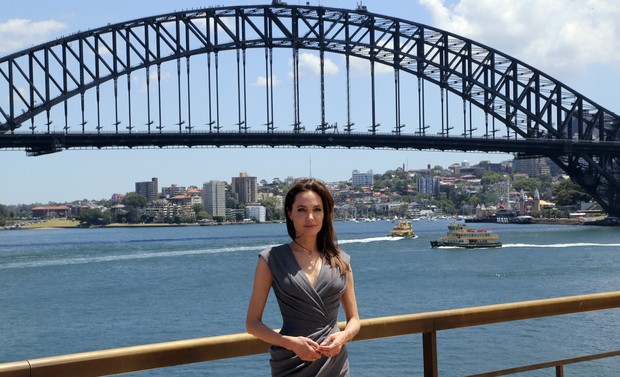 Angelina Jolie na Austrália (Foto: STR / AFP)