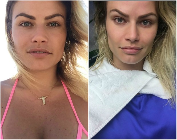 Natalia Casassola mostra o antes e depois (Foto: Divulgação)