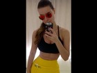 Rayanne Morais exibe cinturinha em rede social: 'Bora treinar'