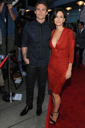 Seann William Scott e Courteney Cox em première em Los Angeles, nos Estados Unidos (Foto: Angela Weiss/ Getty Images/ AFP)