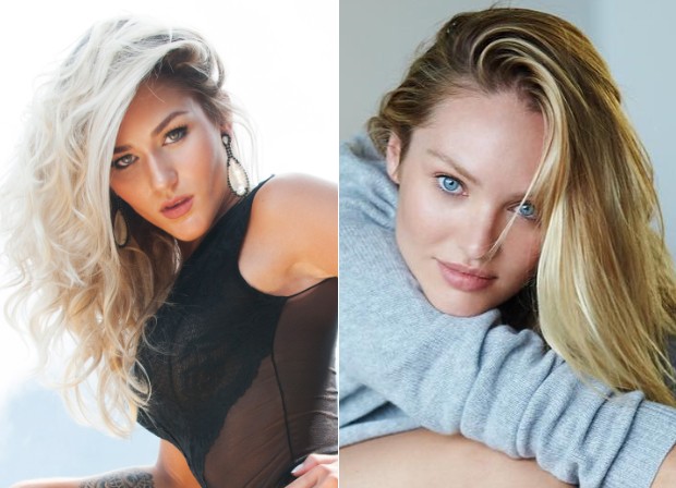 Nathaly Wahast e Candice Swanepoel  (Foto: WAGNER CARVALHO / Reproduçãi Instagram)