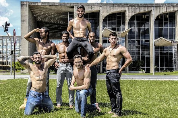 Candidatos a Mister DF (Foto: Anderson Morais)