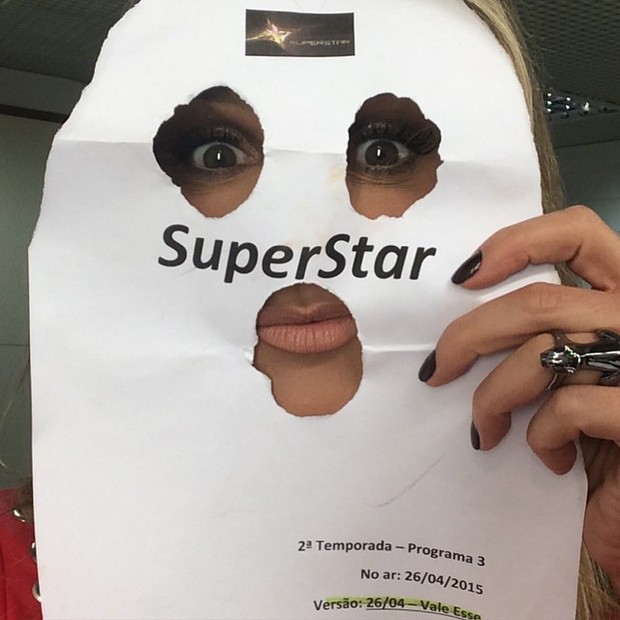 Fernanda Lima nos bastidores do &quot;Superstar&quot; (Foto: Instagram/ Reprodução)