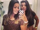 Filha de Romário posa ao lado de amiga em rede social