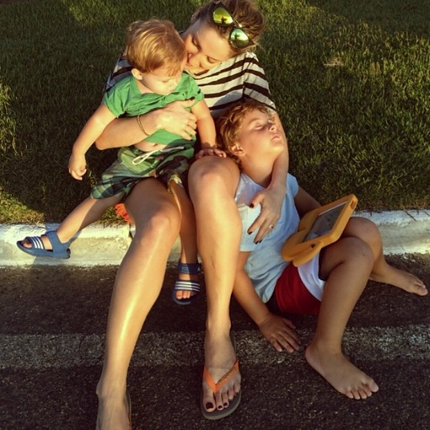 Claudia Leitte e filhos (Foto: Instagram / Reprodução)