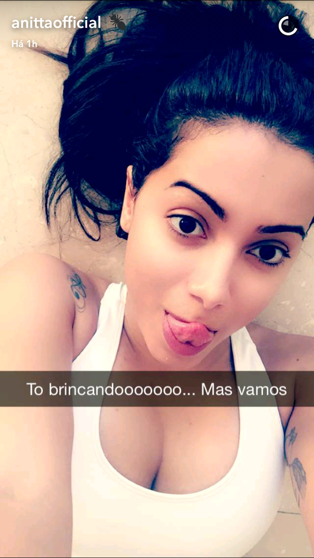 Anitta (Foto: Reprodução / Snapchat)
