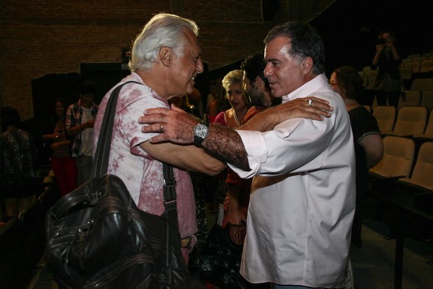 Antônio Fagundes e Tony Ramos (Foto: Manuela Scarpa/Foto Rio News)