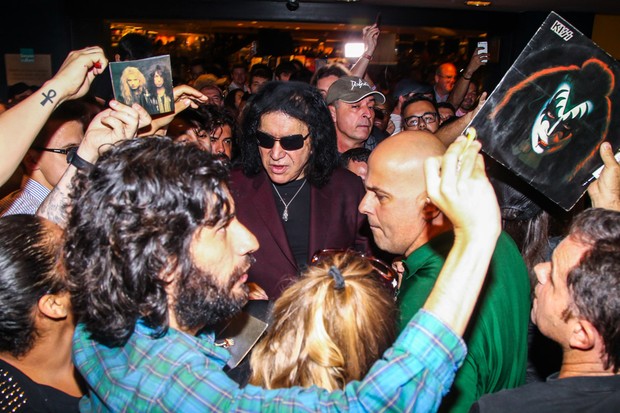  Gene Simmons, fundador e baixista da banda KISS (Foto: Manuela Scarpa/Photo Rio News)