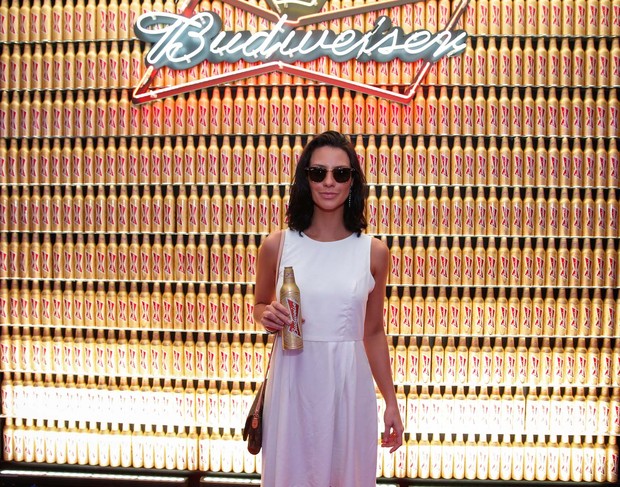Camila Rodrigues  na festa da Budweiser (Foto: Felipe Panfili / AgNews)