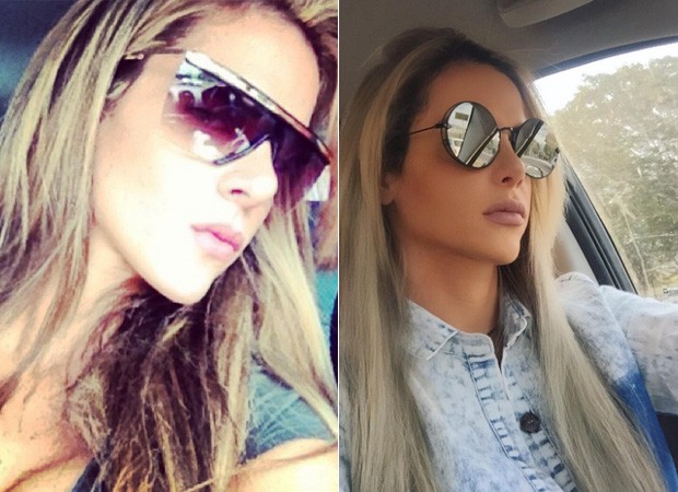 Denise Rocha, antes e depois da rinoplastia (Foto: Instagram / Reprodução)