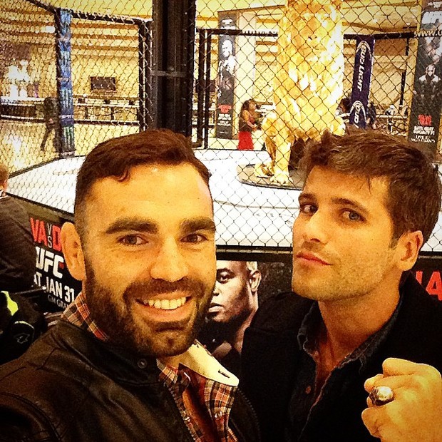 Bruno Gagliasso com o personal trainer Chico Salgado em Las Vegas, nos Estados Unidos (Foto: Instagram/ Reprodução)