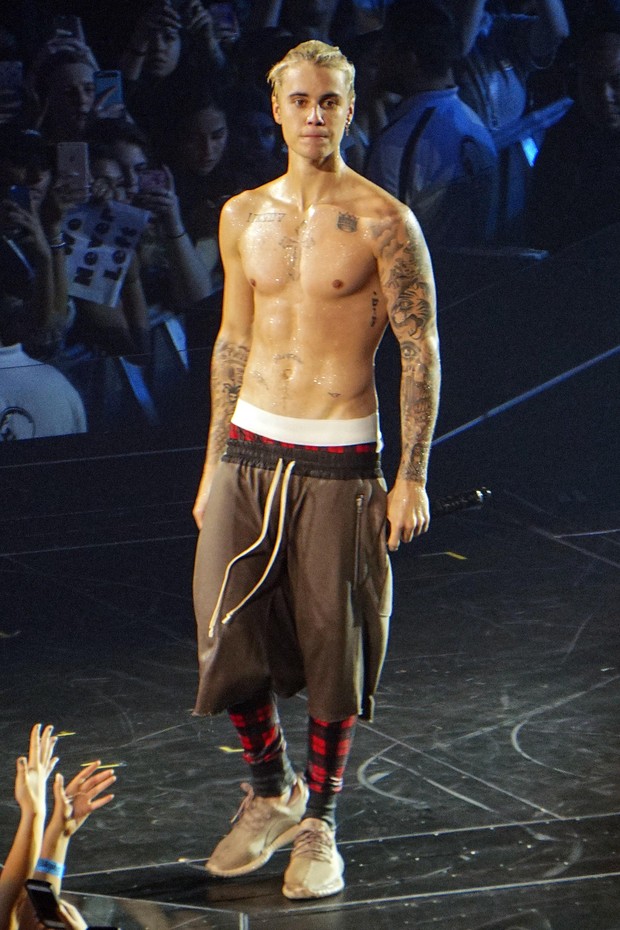 Justin Bieber em show em Seattle, nos Estados Unidos (Foto: Grosby Group/ Agência)
