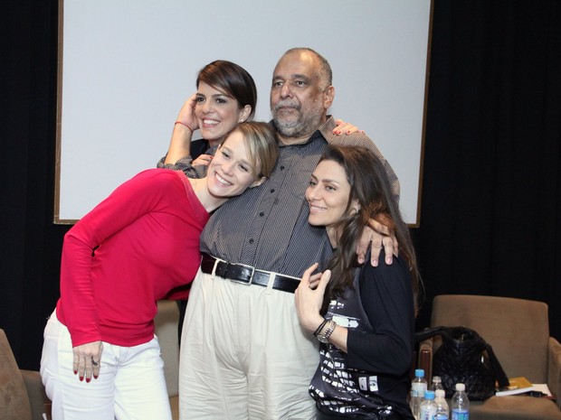 Mariana Ximenes, Jorge Bastos Moreno, Mariana Gross e Maria Fernanda Cândido em evento no Rio (Foto: Thyago Andrade/ Foto Rio News)