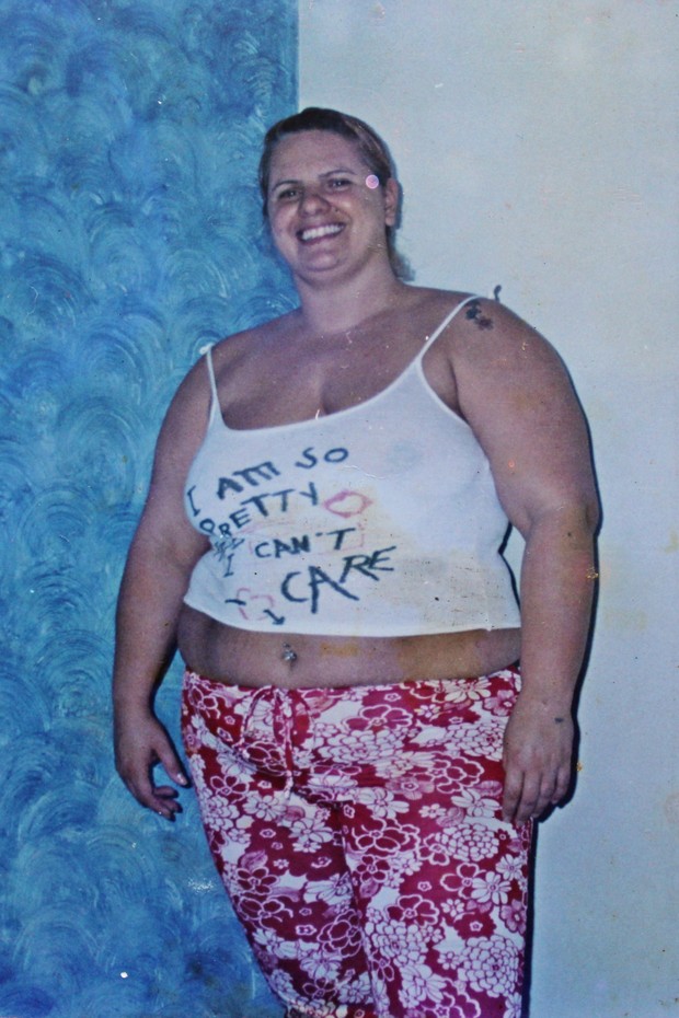 Patricia Sevecenco quando ainda era gordinha (Foto: Arquivo pessoal)