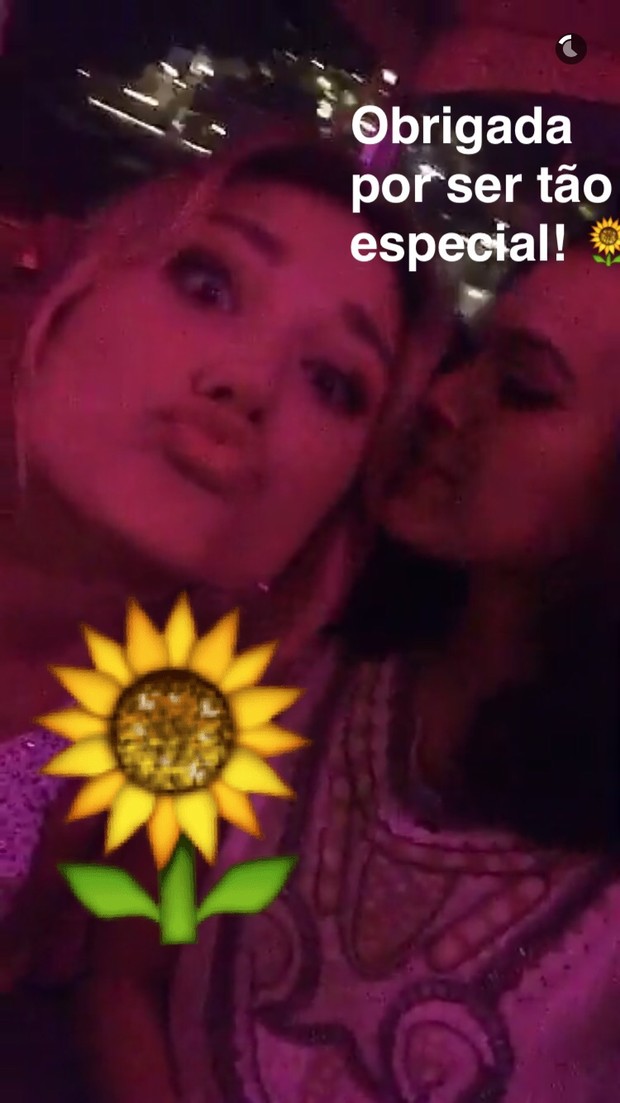 Sasha e Bruna Marquezine (Foto: Snapchat / Reprodução)
